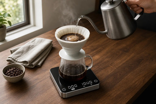 Kaffeewaage mit Timer: Nach Gewicht statt nach Gefühl brühen