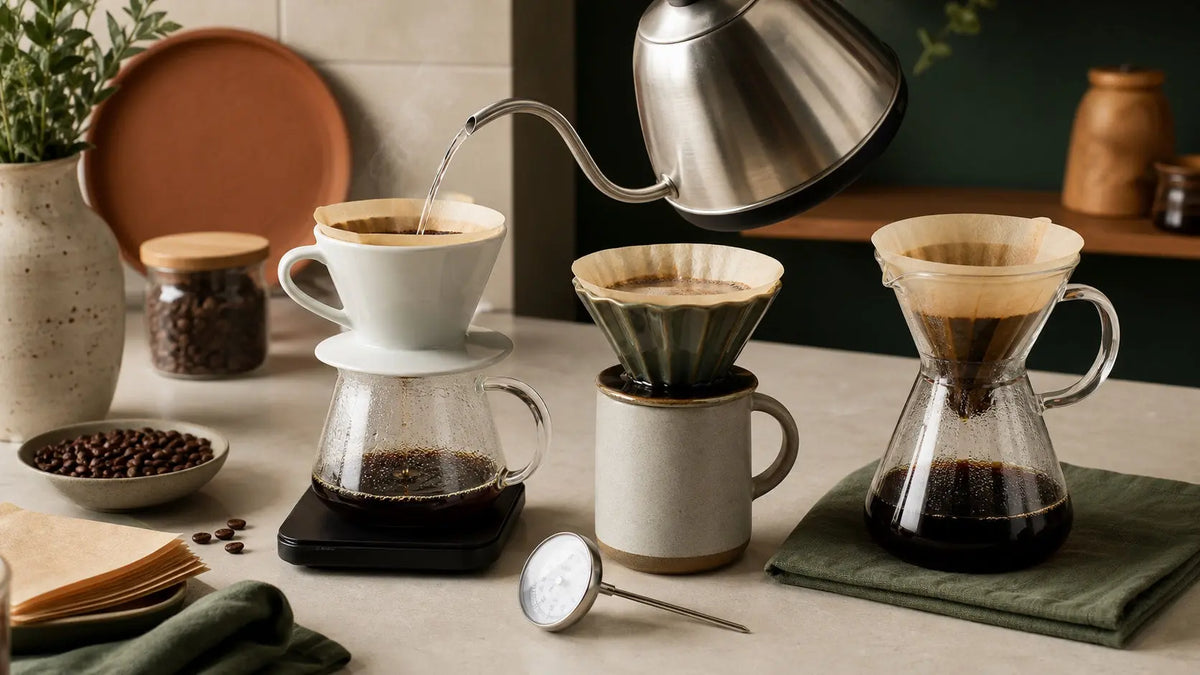 Die besten Pour-over-Kaffeebereiter: Leitfaden zur Wassertemperatur