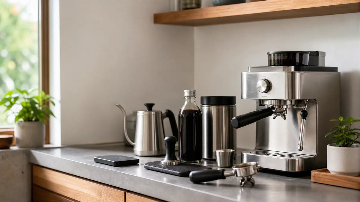Eine kleine Kaffeestation zu Hause platzsparend einrichten