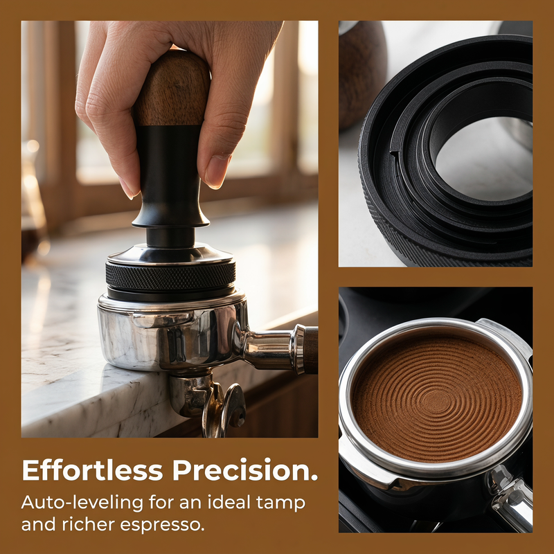 Constant Force Espresso Tamper with Walnut - product photo 3