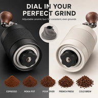 6-teiliges Pour-over-Kaffeeset – Handmühle, Schwanenhals-Wasserkocher & Reisekoffer - Vorschaubild 5