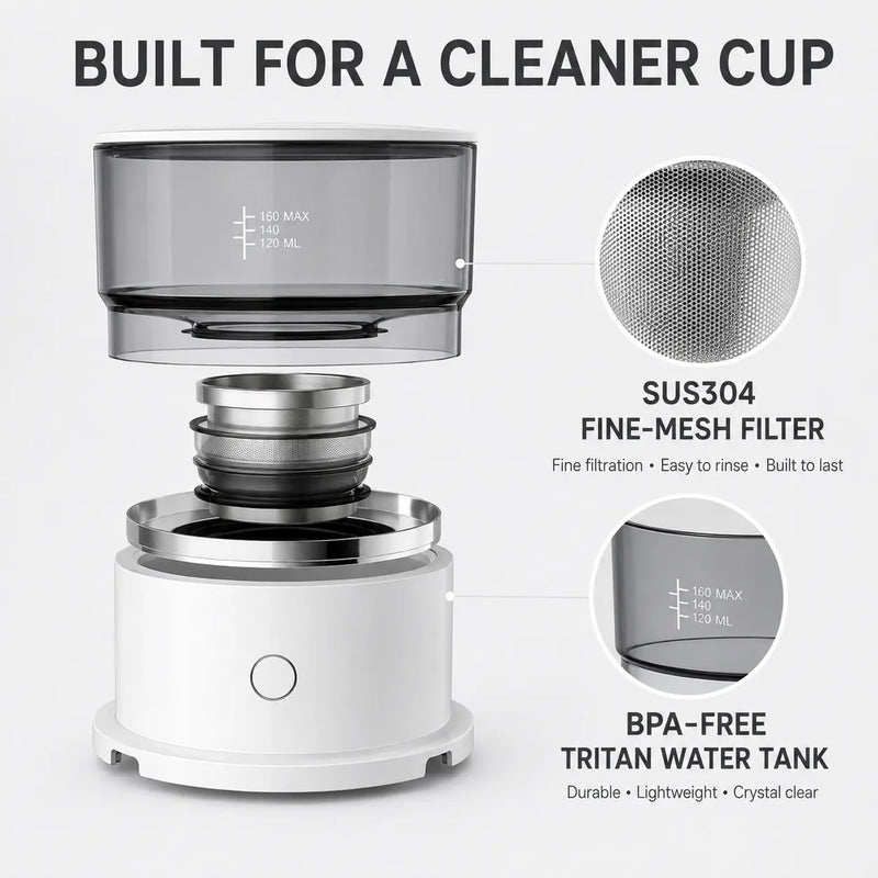 Automatischer Pour-over-Kaffeebereiter – ein Knopfdruck, 2,5 Min., kabellos - Produktbild