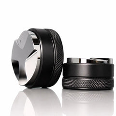 Yozcoffee Espresso Distributor Nivellierer 51/53/58mm Aluminiumlegierung 3-Blatt Schwarz