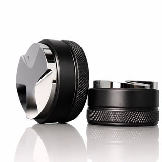 Yozcoffee Espresso Distributor Nivellierer 51/53/58mm Aluminiumlegierung 3-Blatt Schwarz — Produktbild