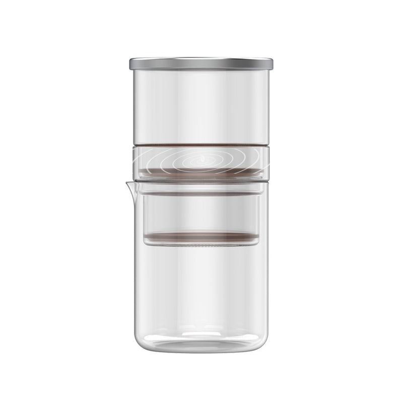 Ice Drip Cold Brew Maker 300ml Glass Slow Drip Transparent — close-up of key components and finish
