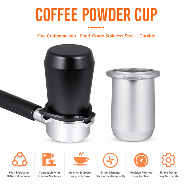 Alternate view of 54mm Espresso Dosing Cup for Breville - feature details