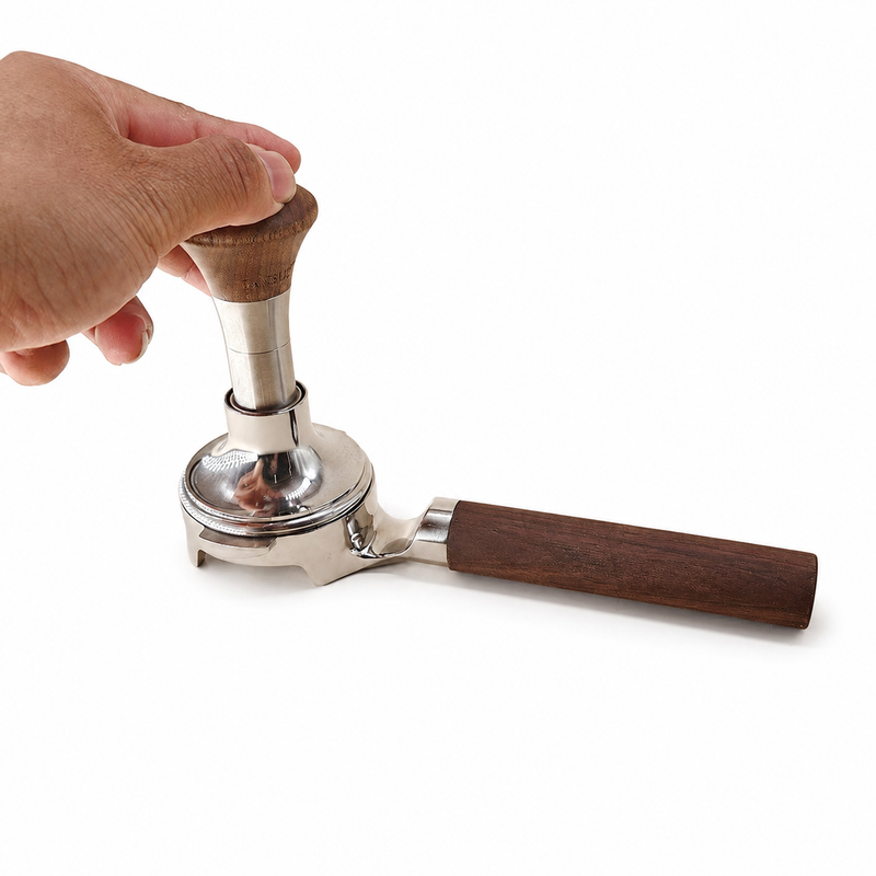 58mm Bottomless Portafilter E61 - in use