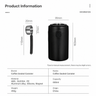 Airtight Coffee Canister 600ml with Gauge - size and compatibility chart