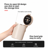 Airtight Coffee Canister 600ml with Gauge - lid detail
