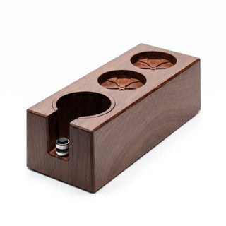 Yozcoffee Tamper-Ständer 51–58 mm aus ABS in Holzoptik — Produktbild