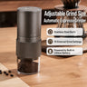 Yozcoffee adjustable grind size automatic espresso grinder with stainless steel burrs and built in lithium battery