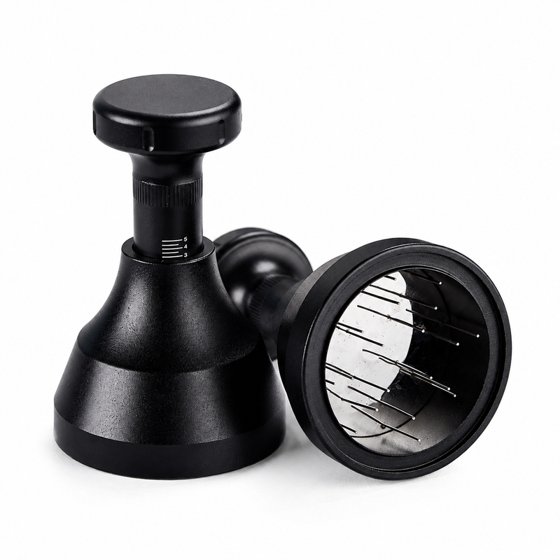 Adjustable WDT Espresso Distributor Tool - side view