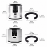 Aluminum Espresso Portafilter Tamping Stand - size and compatibility chart
