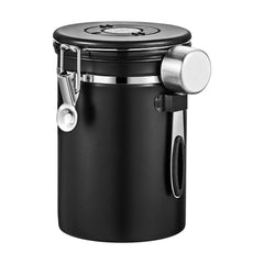 Yozcoffee luftdichte Kaffeedose 1,5–2,8 l, 304 Edelstahl, Einwegventil