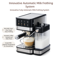 Espresso Coffee Machine 20 Bar Stainless Steel Milk Frother: system overview