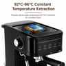 Yozcoffee automatic espresso maker with 92 to 96 degrees Celsius constant temperature extraction and NTC thermistor