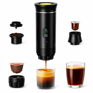 Yozcoffee Tragbare Kapsel-Kaffeemaschine NS/DG Kapseln & gemahlener Kaffee — Produktbild