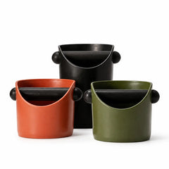 Yozcoffee Kaffeerestebehälter 0.45L ABS Gummi Metall Espresso Bar Schwarz/Orange/Olive