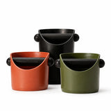 Yozcoffee Kaffeerestebehälter 0.45L ABS Gummi Metall Espresso Bar Schwarz/Orange/Olive