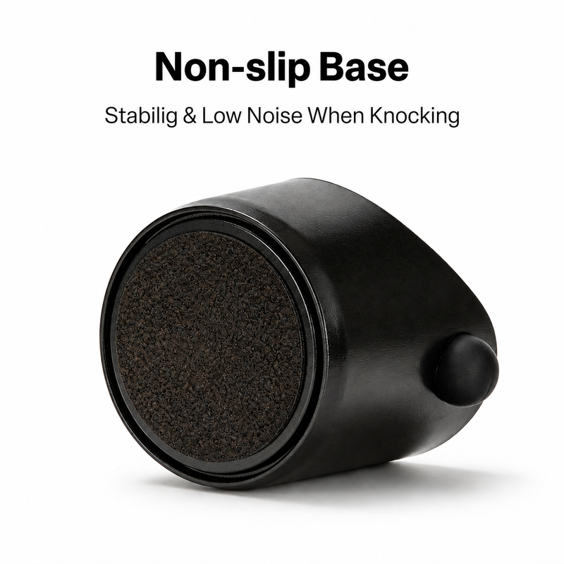 Yozcoffee black coffee knock box with non slip base for low noise knocking