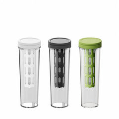 Yozcoffee Cold Brew Infuser Flasche 600ml BPA-frei schlanker Filter Weiß/Grau/Grün