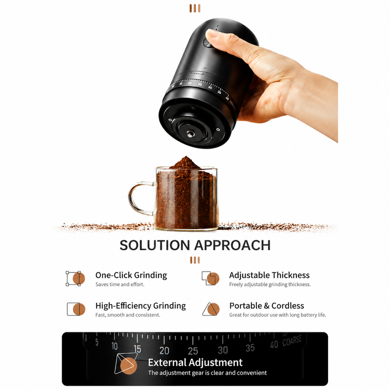 Electric Burr Coffee Grinder 40 Settings - product photo 10