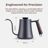 Gooseneck Pour Over Kettle 700ml - size and compatibility chart