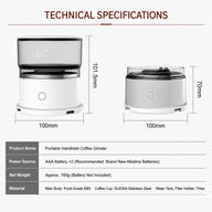Pour Over Coffee Maker 304 Stainless Steel Tritan Portable: tritan specifications infographic