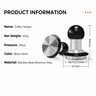 58mm Impact Espresso Tamper Aluminum Alloy - feature details