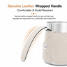 Leather-Wrapped Gooseneck Kettle 700ml - detail view