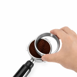 Yozcoffee Espresso Dosierring 51/53/58mm magnetisch Edelstahl Silber — Produktbild