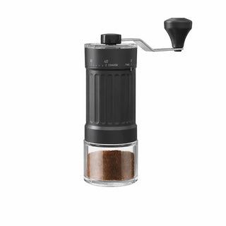 Yozcoffee Handkaffeemühle mit 40 Mahlgraden, Keramikmahlwerk und Glasbehälter — Produktbild