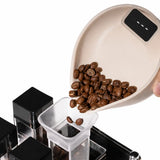 Yozcoffee Kaffeebohnenwaage Schaufel Mini Digitale Dosierwaage Beige/Schwarz