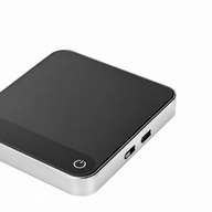 Coffee Scale with Timer 2kg 0.1g Aluminum Alloy USB-C Black: alloy digital side type