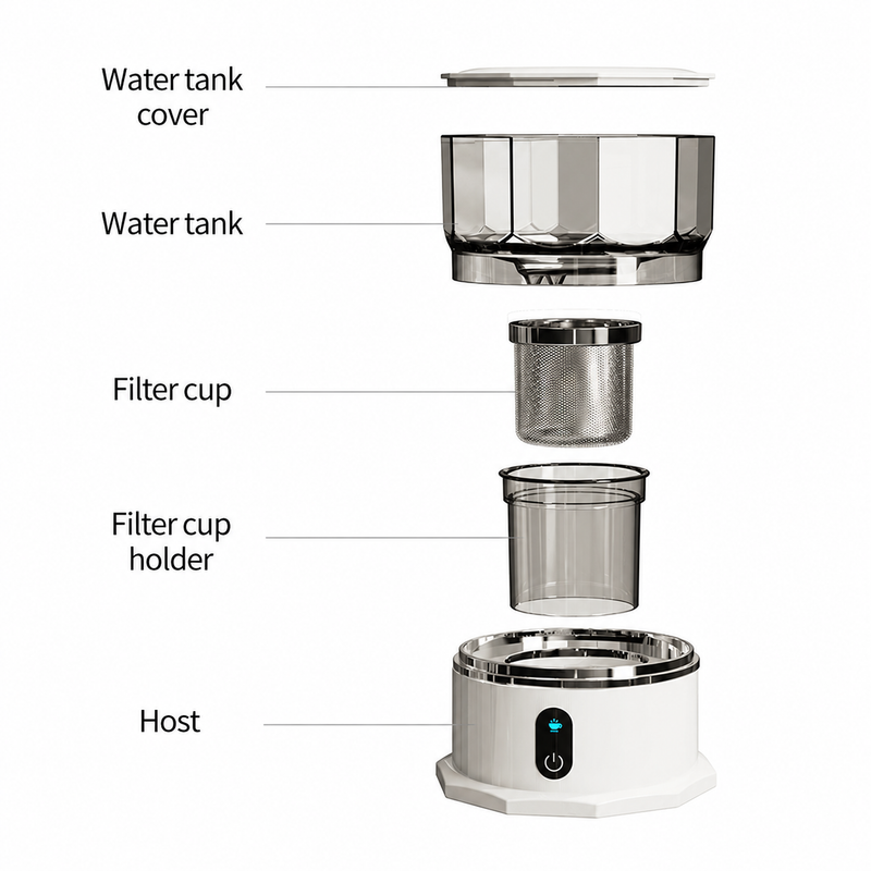 Portable Automatic Coffee Maker 160ml Mini Drip Brewer — feature details and build highlights
