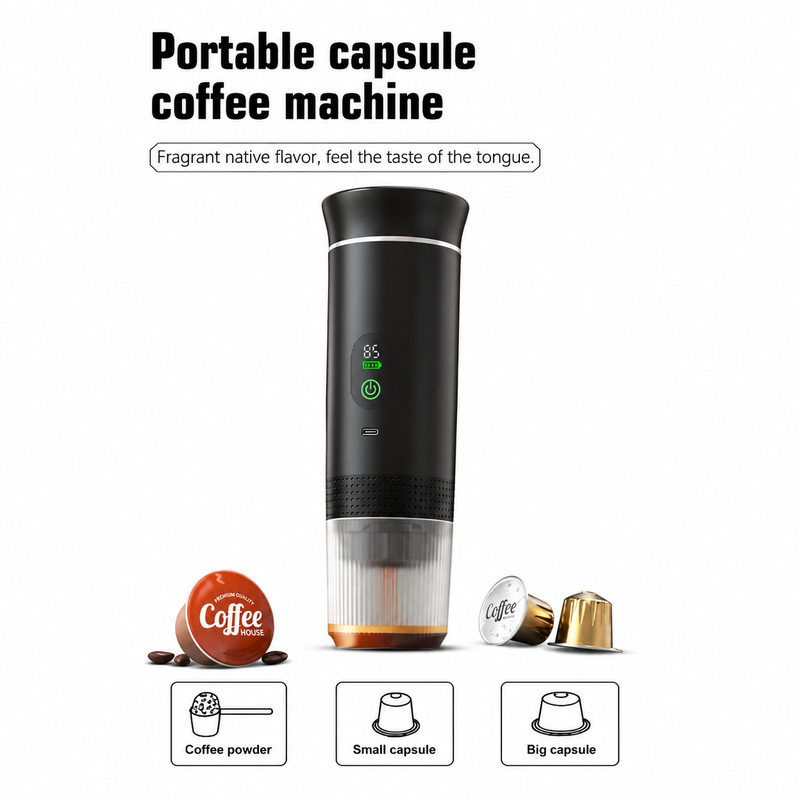 Portable Capsule Coffee Machine NS Compatible - front view
