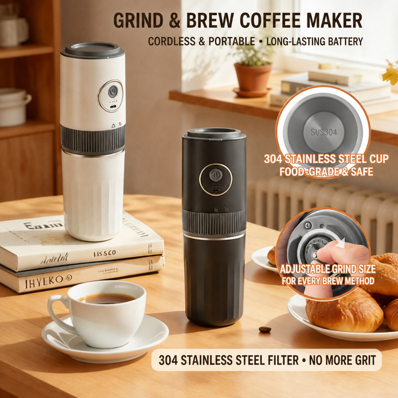 Yozcoffee Portable Electric Coffee Grinder & Brewer - Produktbild
