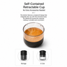 2-in-1 Portable Espresso Maker Ground & Capsule - cup detail