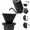 8-Piece Pour Over Coffee Set Burr Grinder - detail view
