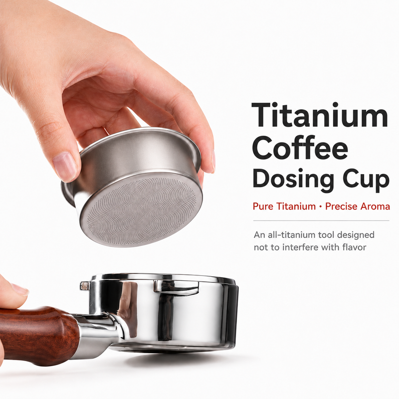 Espresso Filter Basket 58mm 18g Pure Titanium 0.2mm: portafilter fit