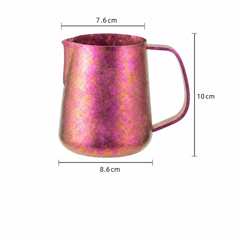 420ml Pure Titanium Milk Frothing Pitcher - size and compatibility chart 6