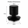 Spring-Loaded Tamper Black Green Stand 51mm - size and compatibility chart