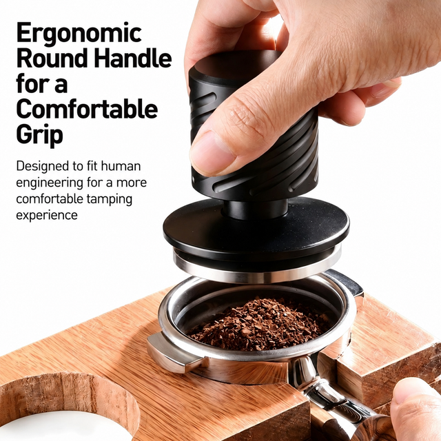 Alternate view of Spring-Loaded Tamper Black Green Stand 51mm - product photo 2