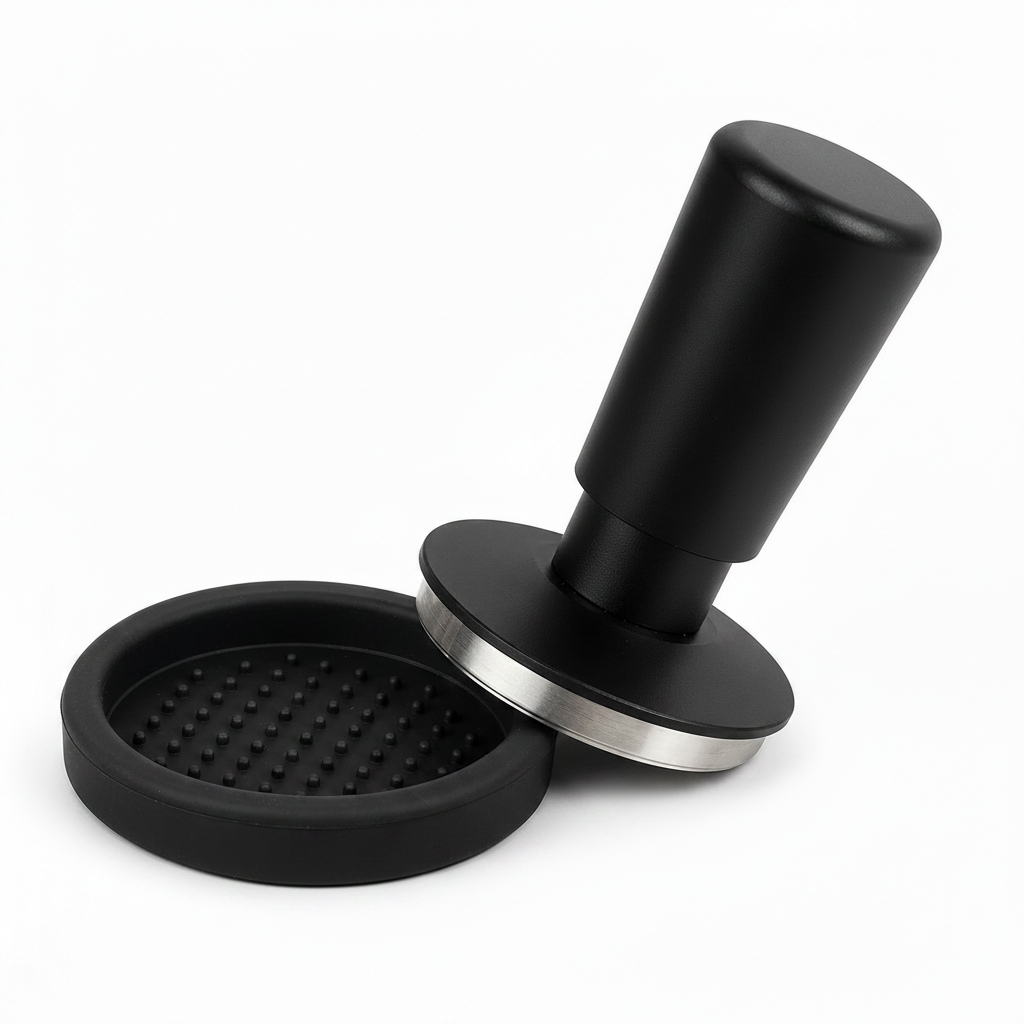 Spring Loaded Espresso Tamper 49/51/58mm Stainless Steel: yozcoffee spring loaded espresso tamper stainless steel 49 01