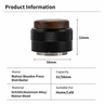 2-in-1 Espresso Distributor & Tamper Walnut - in use